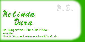 melinda dura business card